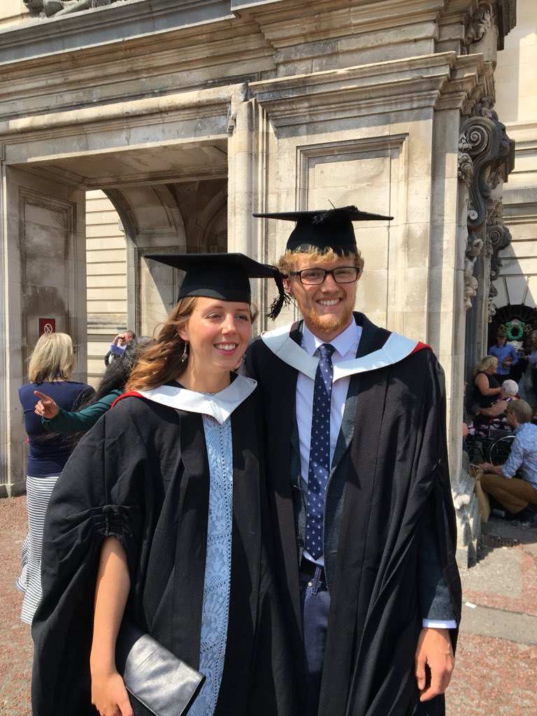 Today we both get to wear a silly hat! Hugely proud to say myself and Tessa are both graduating with a First Class Honours in physiotherapy. Shout out to everyone I’ve met along the way; it’s been an absolutely class three years. See you all on the qualified side! #CardiffGrad