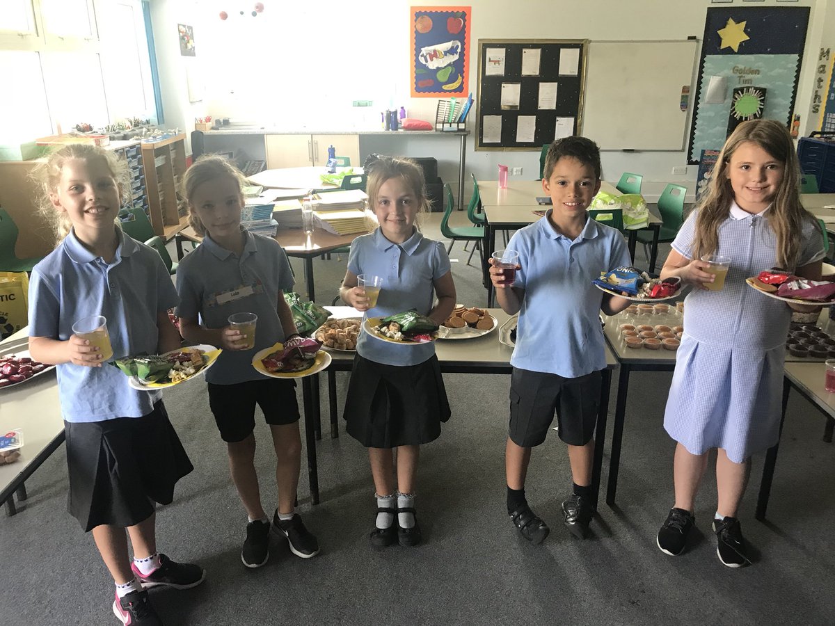 Griff_Y3_4's tweet photo. Filling our plates with treats for the film🎬🍿 https://t.co/SaDv9iYTIs