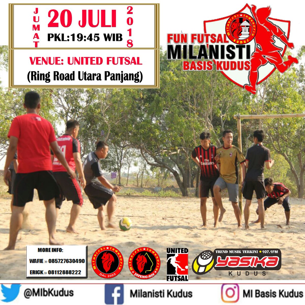 MIbKudus's tweet photo. Fun Futsal @MIbKudus
Jumat 20 Juli
Start 19:45
At @united_futsal
DC: All About AC Milan and Milanisti
#Ramekno
#OraOnoKuweOraRame
@MilanistiOrId @MI_JatengDIY @MIsezJepara https://t.co/ByHuBL9Gcp