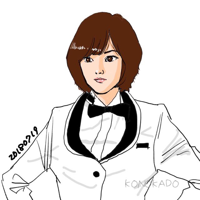 子乃花堂 イラストと刺繍 On Twitter 20180719 めちゃ強い女性刑事