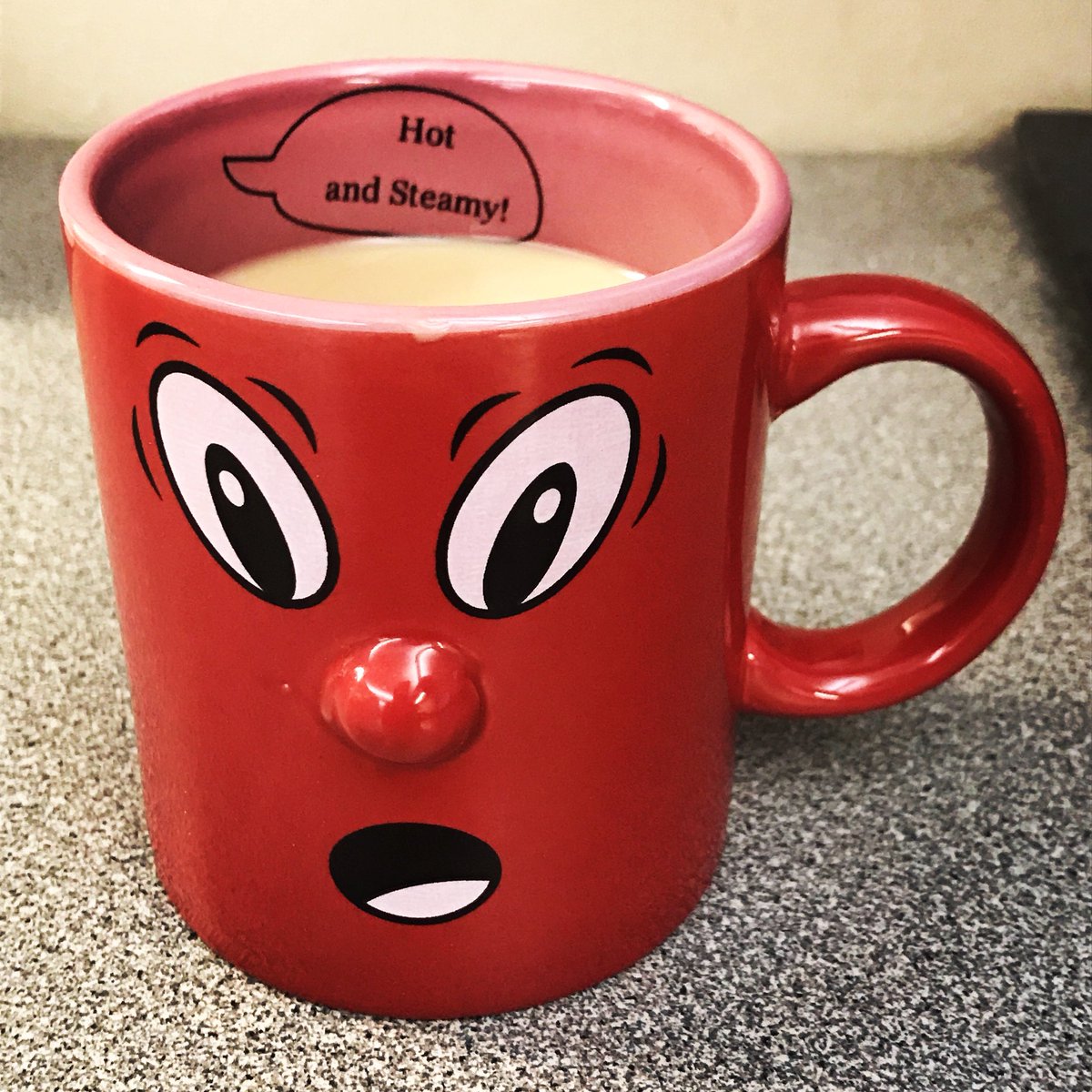 iambrandiemarie's tweet photo. I love this mug. I collect mugs and shot glasses. I got this little guy some years ago because he made me laugh & he has a nose. #coffee #cupojoe #caffeinatedlife https://t.co/WWLghDFAuz