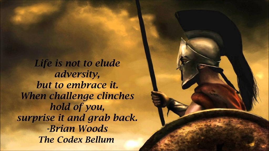TheCodexBellum's tweet photo. Life is not to elude adversity
but to embrace it;
When challenge clinches hold of you,
surprise it and grab back.
#ThursdayThoughts https://t.co/meHPC4D0Yz