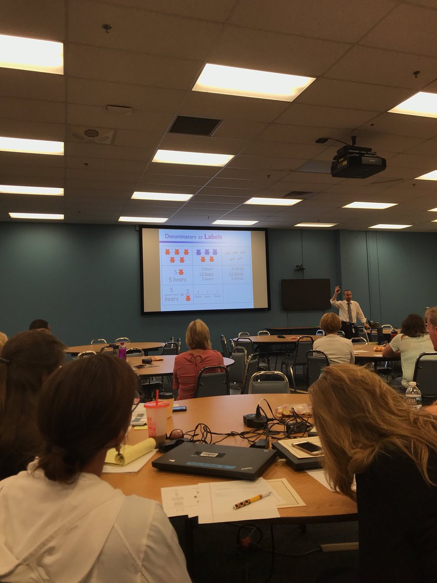 mrs_sevcik's tweet photo. Who new fractions could be so relatable? CRA Fraction Training with @JustAskJared from @pattanupdates with my awesome @MSXLions 4th and 5th grade colleagues! #lovewhatyoudo https://t.co/V2Da2NnmS0