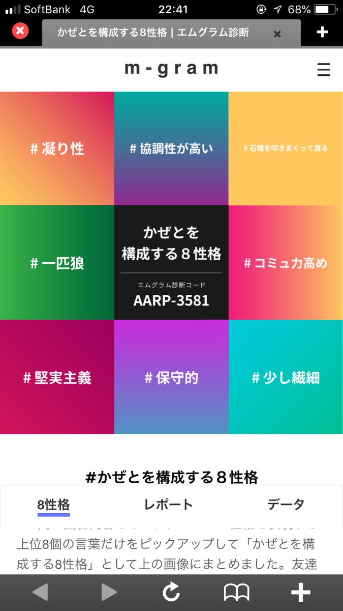 診断コードで相性がわかる予定
