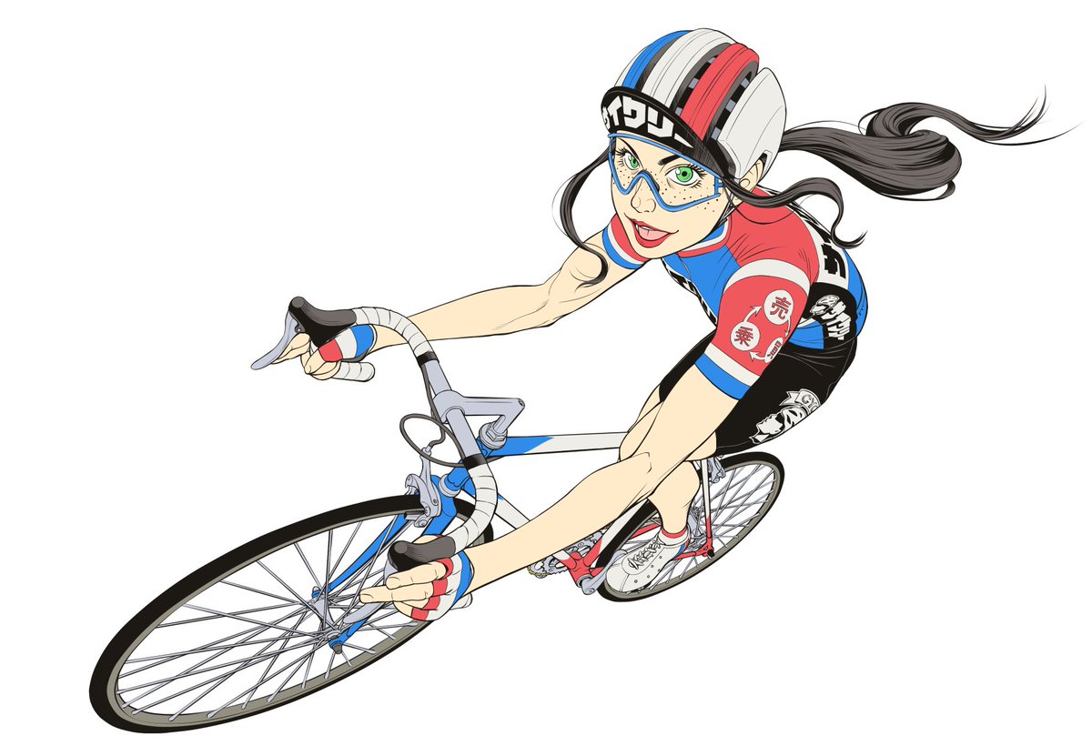 こぶとりらゐど Fanbox開設 自転車のオイール組みは見た目ほど難しくない イラストにも応用が聞きます ホラ 簡単でしょ 一般人の方が時々誤解しておられること