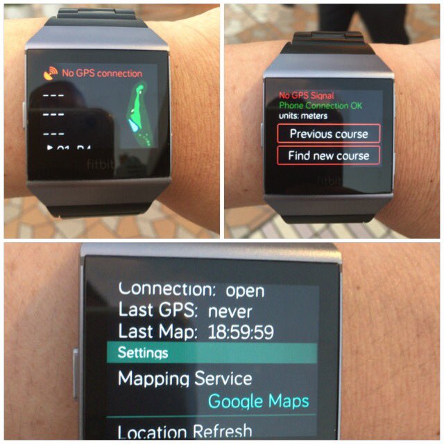 fitbit ionic not finding gps