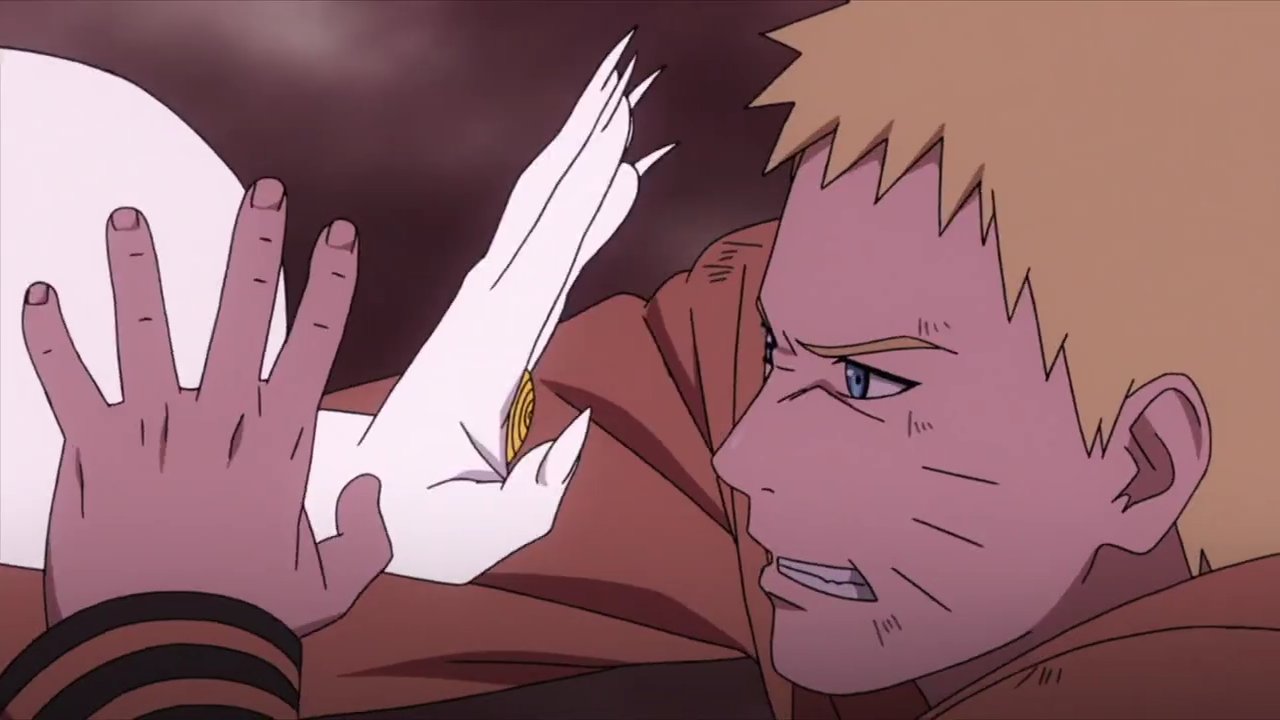 Ending scene..Brofist👊👊 #Boruto and Naruto