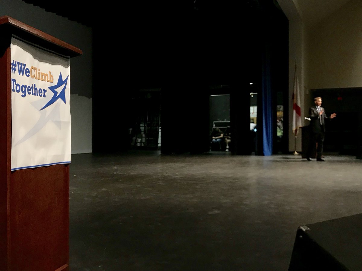 .<a href="/Jeff_Eakins/">Jeff Eakins</a>: We are all in this together. When each student succeeds, our schools succeed &amp; when our schools succeed, our community thrives. We still have some mountains to climb, that’s why #WeClimbTogether. <a href="/HillsboroughSch/">Hillsborough Schools</a> Joint Principal/Supervisor meeting <a href="/WhartonWildcats/">Wharton High School</a>