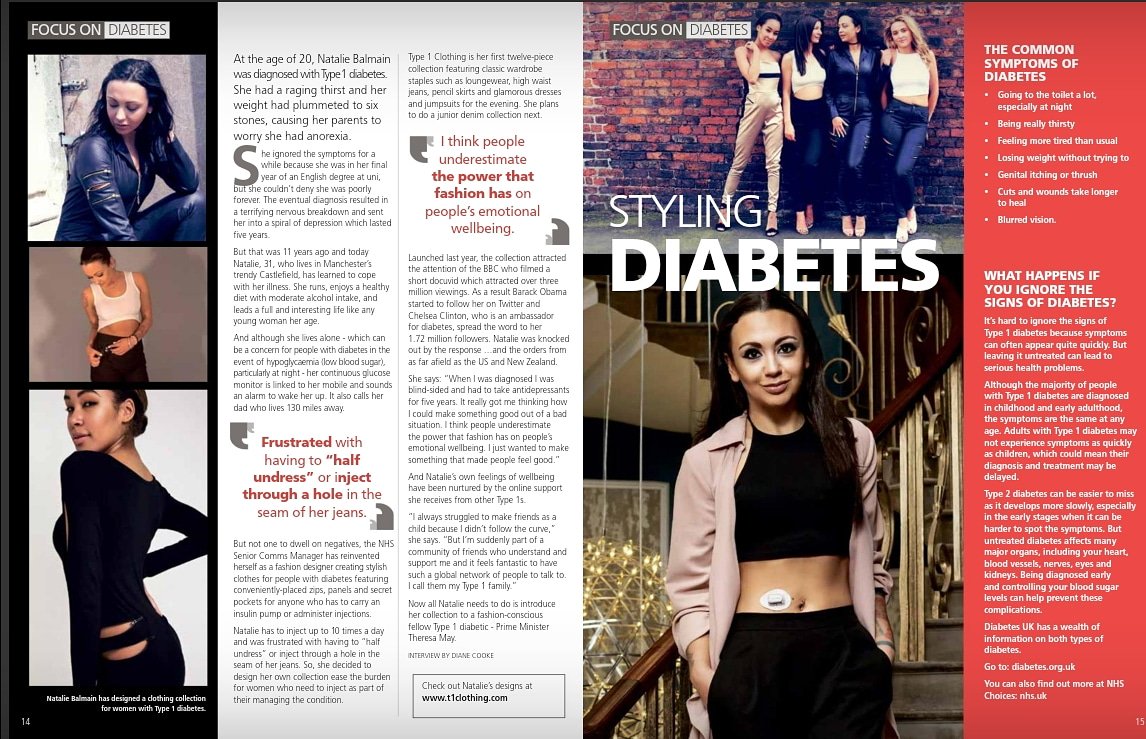 Delighted to feature in the Summer '18 edition of #MCmagazine by #merseycareNHS with a double page feature on my journey with #t1d and of course <a href="/type1clothing/">TYPE1CLOTHING</a> 💙 

You can read the full piece here: issuu.com/juliecrompton/…