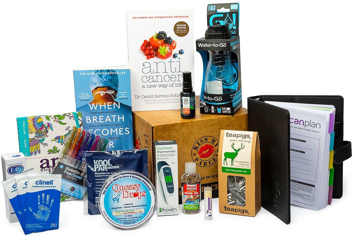 Kiss My Parcel are proud to present the newest care package to our range... Kicking Cancers's Parcel👊. 

An aptly titled ultimate get well gift for your loved one or friend that has been diagnosed or is suffering with Cancer. ❤️