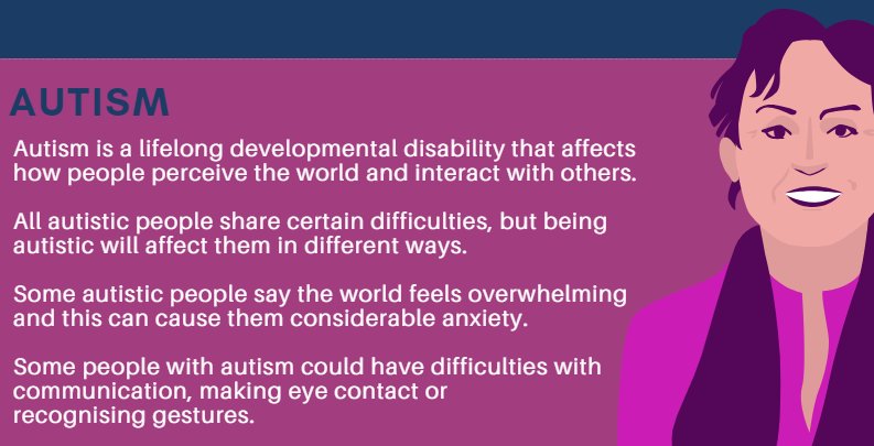 TA_Programme's tweet photo. Disability awareness is very important when it comes to breaking stereotypes and overcoming preconceptions regarding disabilities. Visit our profile for more updates on different hidden conditions #DisabilityAwareness #AutismAwareness https://t.co/tu62l1d2ol