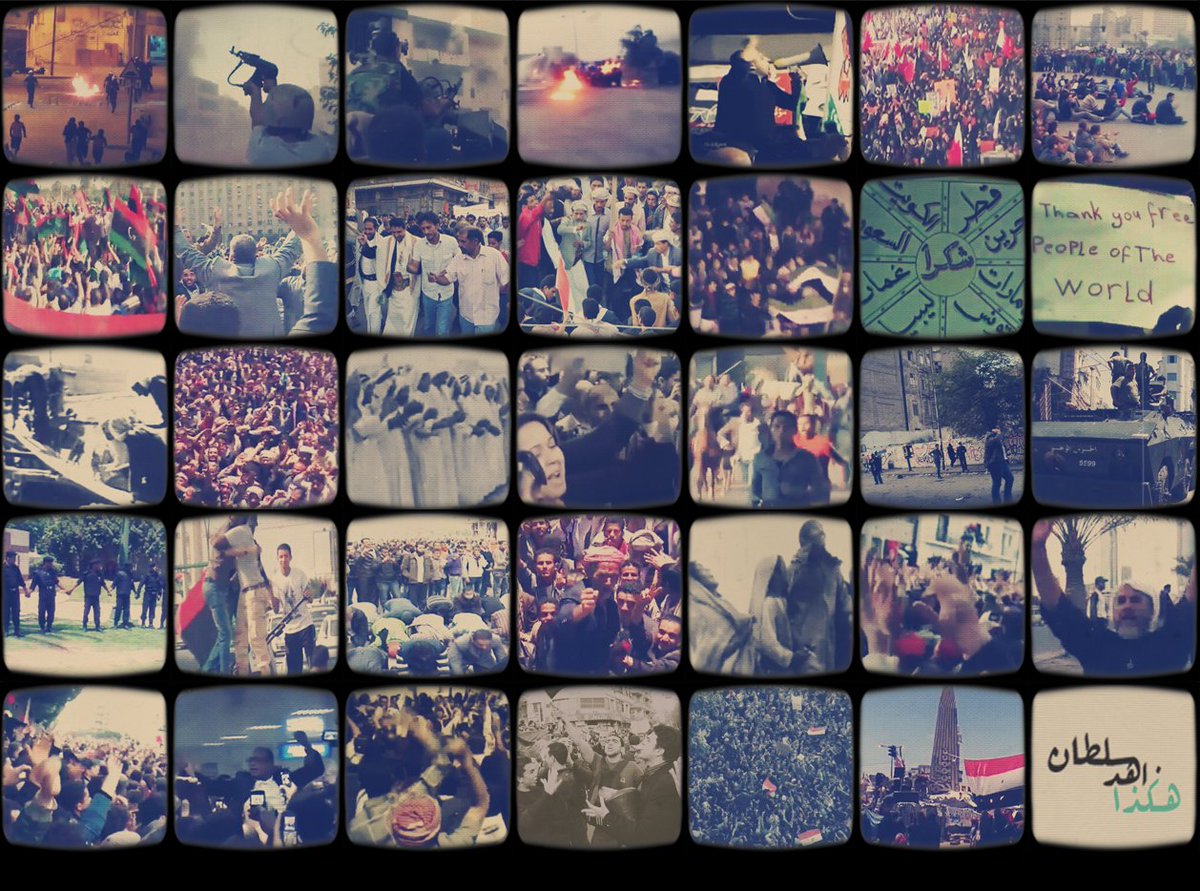 ZahedSultan's tweet photo. Shortly after the #ArabSpring of 2012, I released a music video to support those who tirelessly #protested for #humanrights and #democracy / collage created from #Hakatha still images https://t.co/u4u8f6GDe8