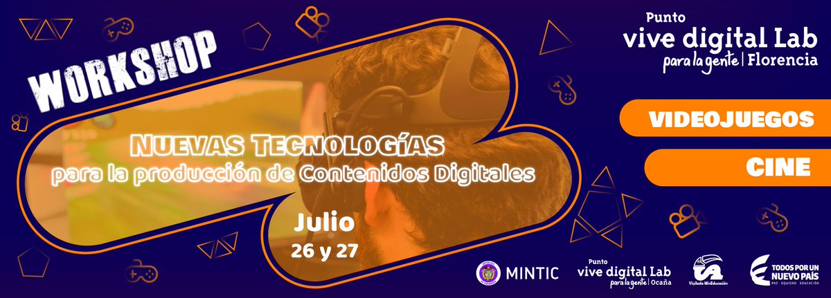 PVDLabFlorencia's tweet photo. En sinergia con @pvdlabocana, se realizara el primer Workshop "Nuevas tecnologías para la producción de Contenidos Digitales" @Ministerio_TIC  @ViveLabs @AppsCo @JSebastianRozo @jrodriguezk @uniamazonia @linamariatabord 

para mas información: https://t.co/fKeOS2rQ14 https://t.co/wtbCeibxuJ