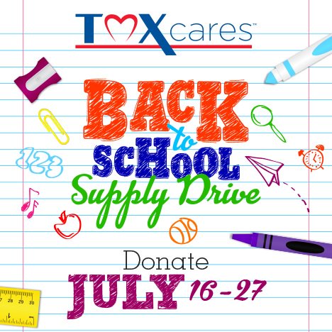It's that time! We are currently collecting school supplies at every <a href="/TitleMax/">TitleMax</a>, <a href="/TitleBucks/">TitleBucks</a>, and <a href="/Instaloan/">InstaLoan</a> location. These will be donated to children throughout the U.S. as we set them up to have a great school year! Please donate, if you can. #TMXCares #BacktoSchoolDrive