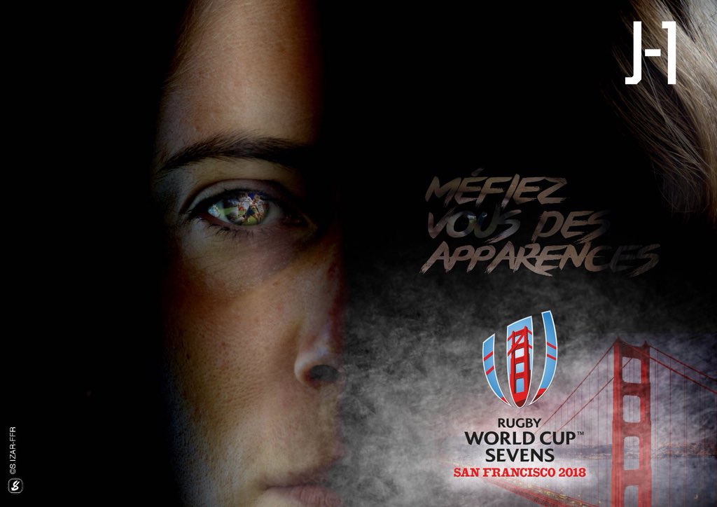 J-1 #RWC7s San Francisco 🌁
Premier match :
#France7Féminines 19h22 Vs 🇯🇵 
#France7 20h45 Vs 🇯🇲 
Garçons &amp; filles à suivre sur <a href="/EurosportFrance/">Eurosport</a> 🤗
#soutiensle7 #lesenragées