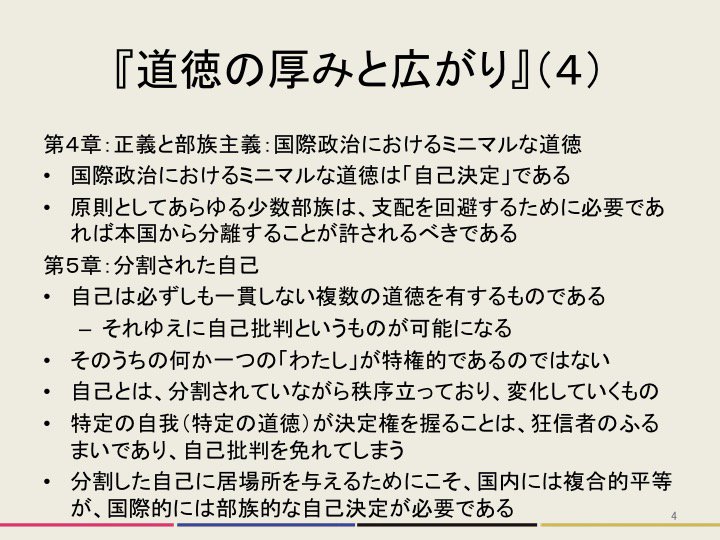 玉手 慎太郎 マイケル ウォルツァー 著 道徳の厚みと広がり われわれはどこまで他者の声を聴き取ることができるか 芦川晋 大川正彦訳 風行社 を再読しました 記憶の通りなら3回目 ウォルツァーは何回読んでもわかるようでわからないですね 玉手 慎太郎 マイケル ウォルツァー 著 道徳の厚みと広がり われわれはどこまで他者の声を聴き取ることができるか 芦川晋 大川正彦訳 風行社 を再読しました 記憶の通りなら3回目 ウォルツァーは何回読んでもわかるようでわからないですね