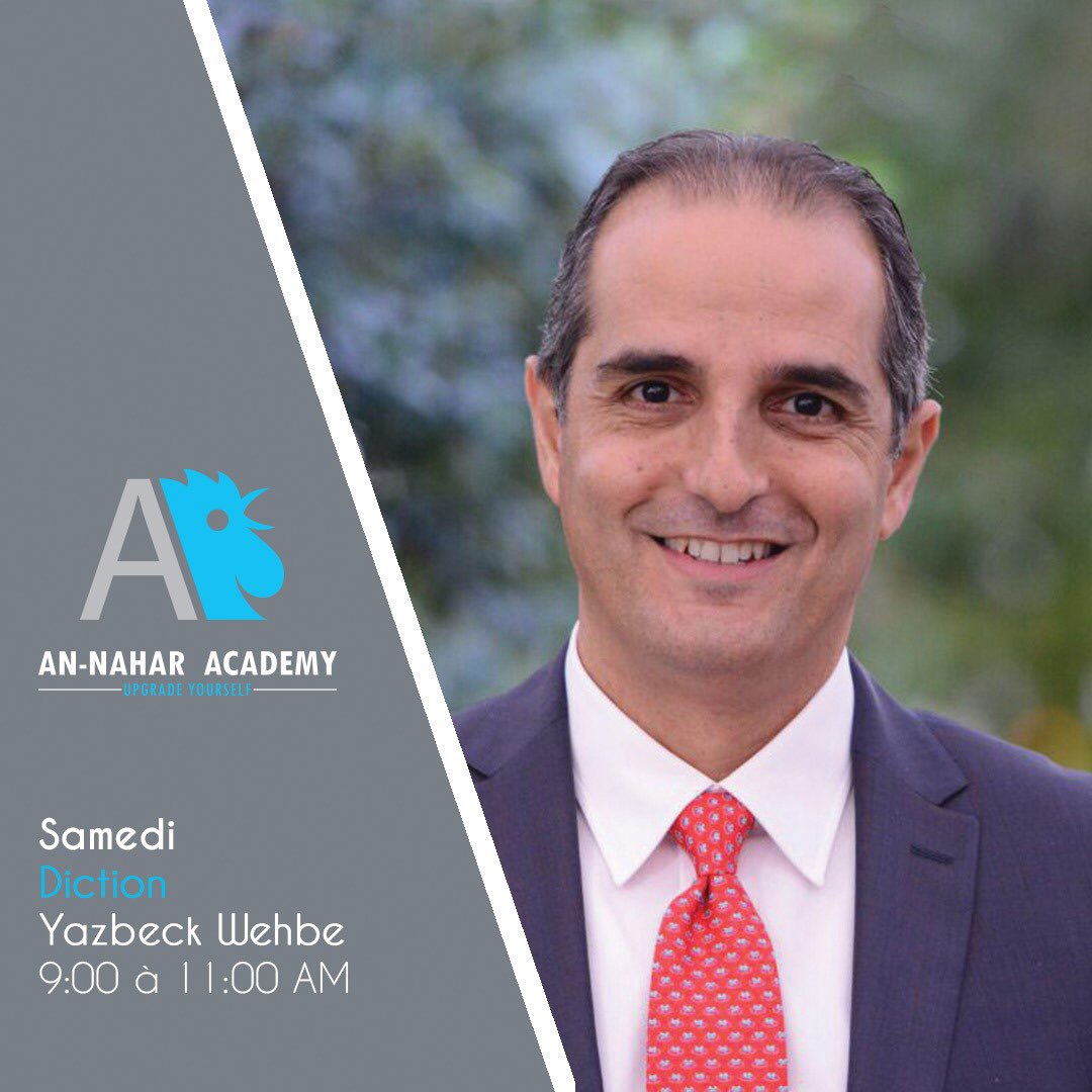 FondationGebranTueni (@fondationgt) on Twitter photo Diction courses of #Annahar_Academy, concentrates on the methods of creating proper articulation, vocal tone, pitch, pace, and resonance; etc...
For more info or for registration, call is on 03-250933 or 01-994888 <a href="/YazbekWehbe/">Yazbek Wehbe</a> Diction courses of #Annahar_Academy, concentrates on the methods of creating proper articulation, vocal tone, pitch, pace, and resonance; etc...
For more info or for registration, call is on 03-250933 or 01-994888 <a href="/YazbekWehbe/">Yazbek Wehbe</a>
