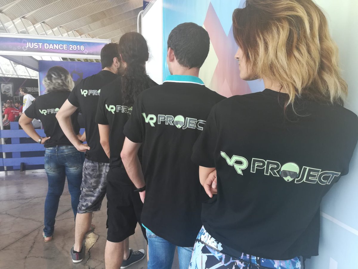 VRProject_es's tweet image. Concurso de # BeatSaber for Fun en #TLP2018. El equipo de #VRProject al completo. Representando! 
-Voru
-Fnan2
-Nana
-Ssvens