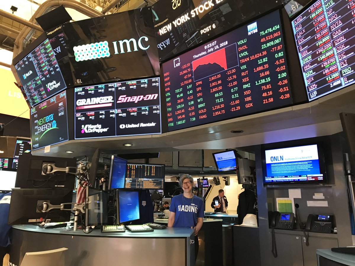 RoomtoRead's tweet photo. We're here on the @NYSE trading floor & thrilled to be part of @IMCTrading Charity Day! #imctrading #imcfoundation https://t.co/smgBWfsvEV