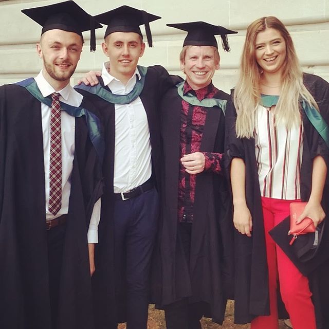 Congratulations! Our Programme Director @AdBranddesign <a href="/MartinDBush/">Martin Bush</a> has graduated with an MA in Fine Art. Well done Mart! <a href="/ArtSwansea/">Swansea College of Art UWTSD</a> #lovewhatyoulearn #students #graduates #graduation #creative #classof2018 <a href="/StudyUWTSD/">Study with UWTSD</a>