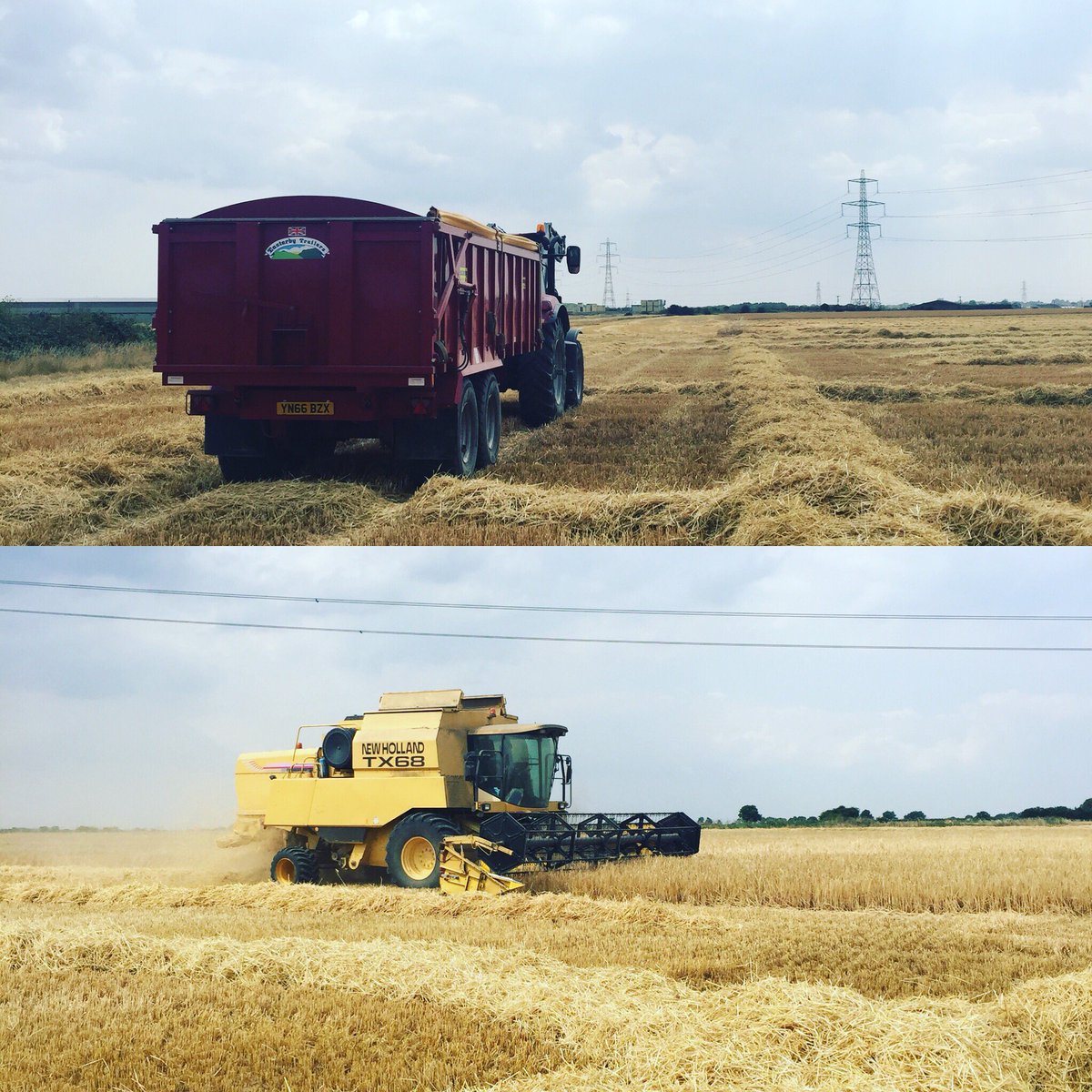 witter_10's tweet photo. Back in the barley #harvest2018 #tx68 #newholland #easterbytrailers #winterbarley https://t.co/qybUbAJhY3