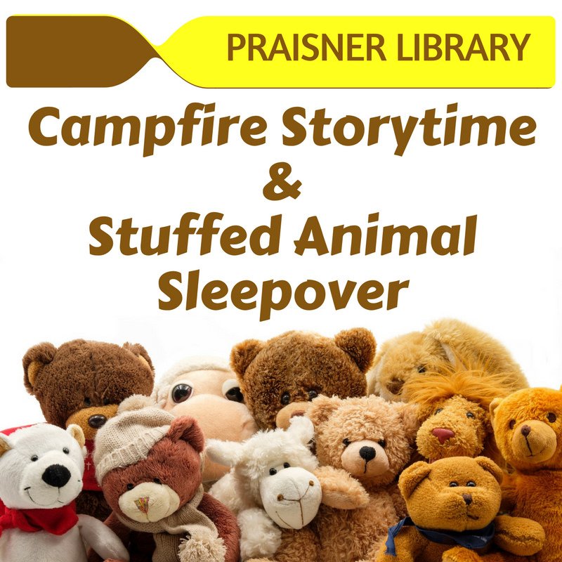 MCPL_Libraries's tweet photo. Kids, come sit by our (pretend) campfire &amp; listen to stories with your stuffed animal friend, then leave your friend at the library for a #sleepover! #PraisnerLibrary, 7/21, 5:30p. https://t.co/HZ27bW6W2i #StuffAnimals

Image: A group of stuffed animals. https://t.co/URB7keMk64
