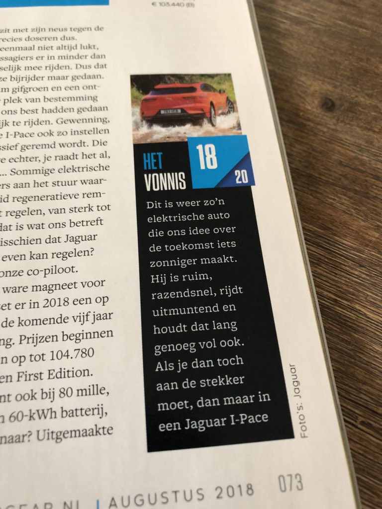 Kijk, @topgear_nl die snapt het.... voor een full electric car moet je bij @JaguarNLD zijn. Dus van harte welkom bij <a href="/vanmosselJLR/">Van Mossel JLR</a> Zwolle! #SnelZijn