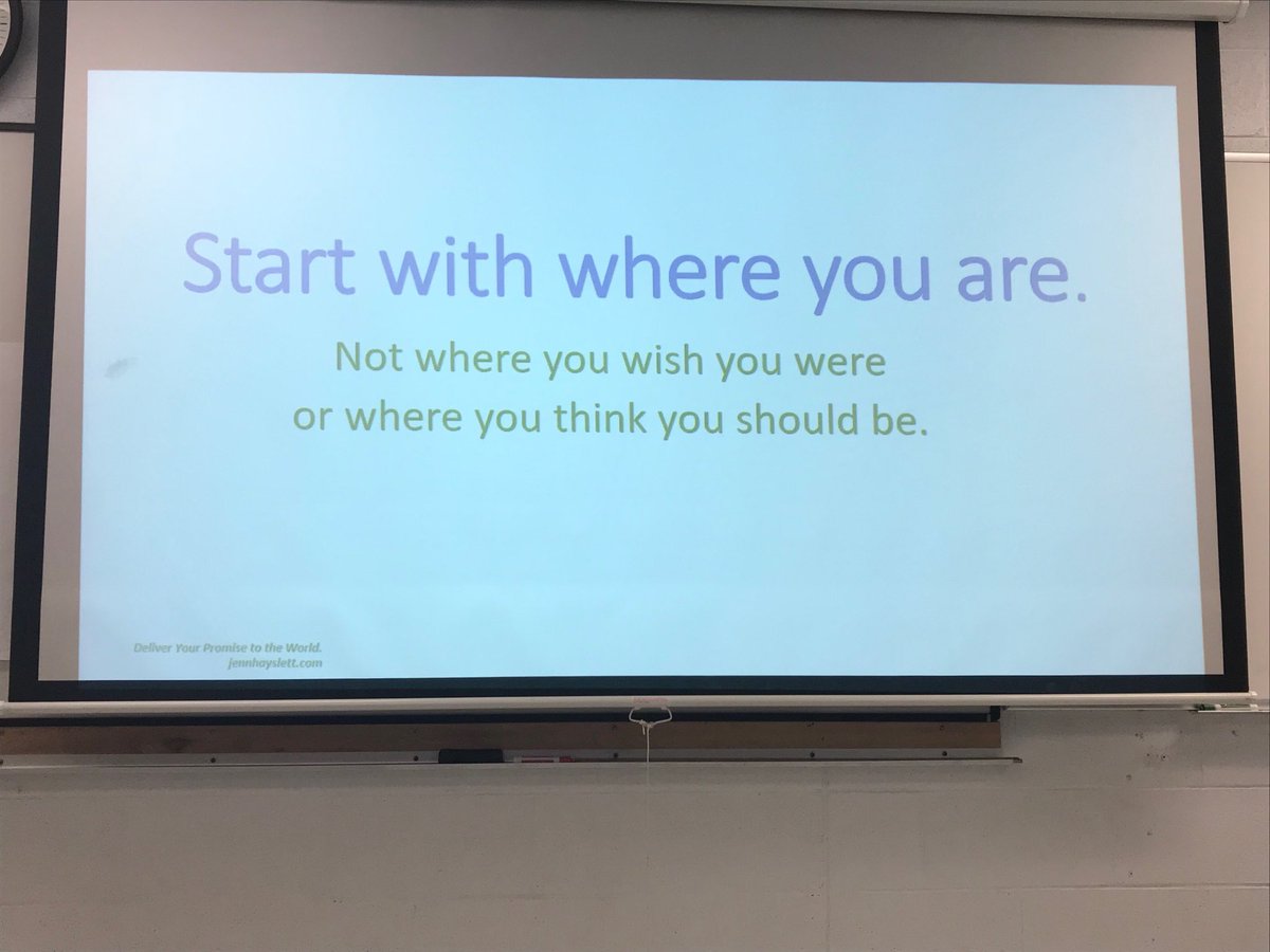 CommonGoodVT's tweet photo. Thinking re: โWhatโs Next?โ w/ Jenn Hayslett. Right where you are is the best place to start. #nonprofitsummercamp #npvt https://t.co/260oB96n9k
