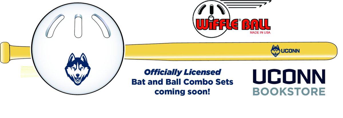 UConnTrademark's tweet photo. Excited about our newest licensed partner and hope you will be too! Coming soon to @UConnBookstore officially licensed @UConnHuskies @WIFFLEballinc sets. RT for a chance to win your own set! https://t.co/0iKBxwQd5V