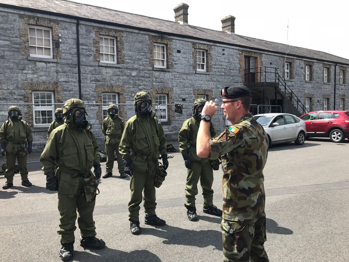 DFPRB's tweet image. As part of it&apos;s brief the 6th Infantry Battalion is responsible for #developingcapability in Chemical Biological Radiological &amp;amp; Nuclear (CBRN) training. Students pic on a CBRN Defence Specialist course, which will allow them operate/ survive in a #CBRN environment @defenceforces