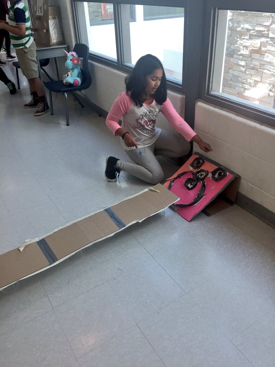 ms_emilyhorner's tweet photo. Explosion of creativity here at math camp! STEM challenge - Design & build an arcade game @jeffbelford73 @MsKMarshall #summermathcamp https://t.co/Hsg1HLJdXD