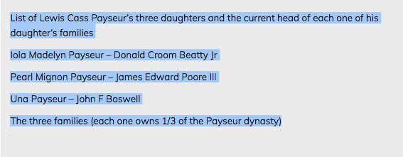 Payseur= 48 FAMILIES.. of Virginia Company?One of the secret corporations that is comprised of the Secret OLIGARCHY is the Virginia Co?Family/careers.McLean, Virginia.The age of tech has hurt their ability to hide/control.Majority today were ‘born in’ to the circle. @POTUS