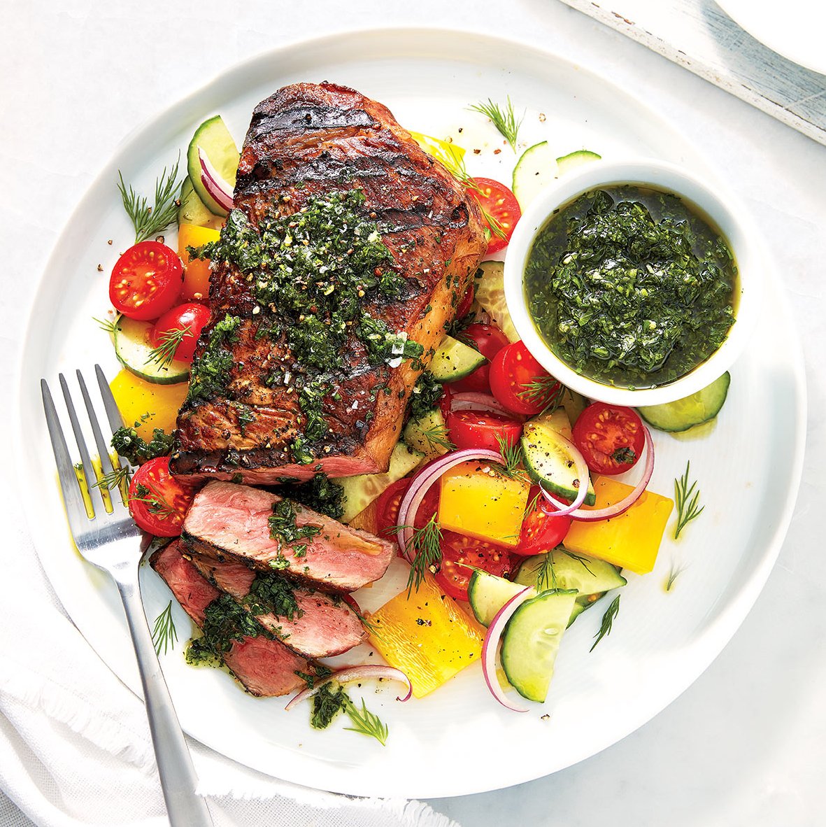 WalmartCanada's tweet photo. 100% Canadian AAA Angus steak with chimichurri is your answer to every summertime meal. Affordable recipe on Pinterest. In-store and online. #LiveBetterMagazine https://t.co/Tv8u9HdGz7 https://t.co/SvAvsMf3eY