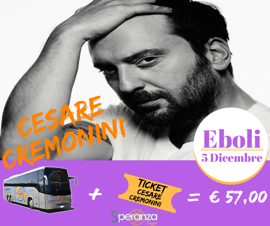 speranzaviaggi's tweet photo. #CesareCremonini 
Per info e prenotazioni: 
- 0974/988594 
- https://t.co/KpAmLqWQTW

#CesareCremonini #Eboli #Palasele #5Dicembre2018
#VogliamoDarviIlMeglio #SperanzaGroup #SperanzaViaggi https://t.co/8rKEtZXTIf