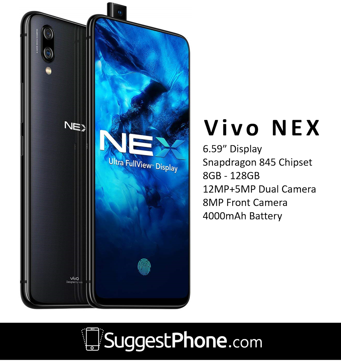 SuggestPhone's tweet photo. Vivo NEX launched in India. 

See details: https://t.co/3jilTIZEZe

Launch Offers: 4000 Off with HDFC + 5000 Extra Off on Exchange at https://t.co/pTlO4rW9eq

Vivo NEX comes with a gorgeous design and #flagship hardware.

#Vivo #NEX #VivoNex #Latest #Smartphone #India #Amazon https://t.co/cZNFTJJiR4