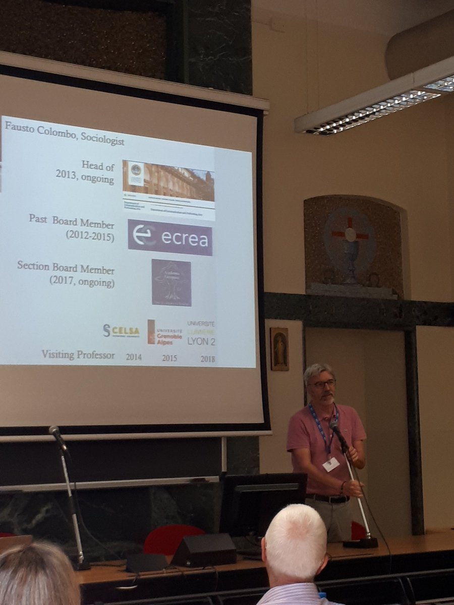 More #SuSo 2018 lecturers! Follow the #ECREA Summer School in Milan at #Unicatt!