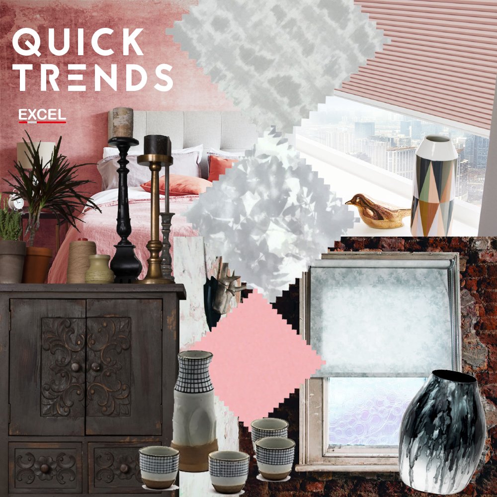 Excel_Blinds_UK's tweet photo. Embrace & celebrate the beauty in flaws - cool gradient washes, dripped paint styles and rustic elegance with the new @SolasBlinds #rollerblind fabrics Enchanted in birch and Ashby in Chrome. #quicktrend https://t.co/yoROoZMbMN