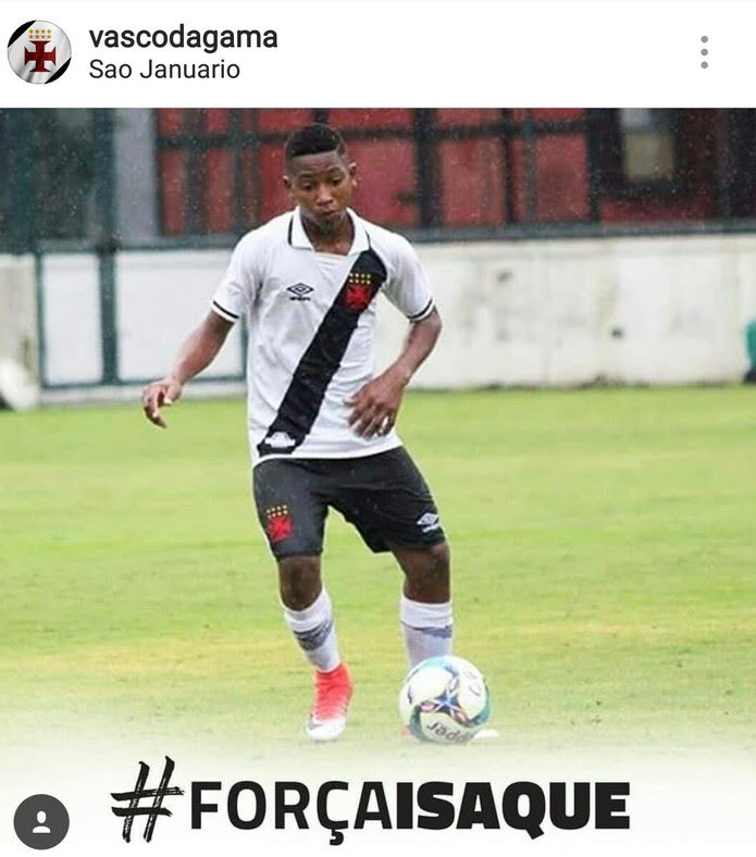 Vanessa27102012's tweet photo. O Flamengo, clube no qual Isaque atuou antes de ir para São Januário, jogador Isaque Souza, do sub-14 do Vasco, foi diagnosticado com câncer ósseo e está internado no (Inca), no RJ A notícia gerou uma onda de solidariedade e apoio nas redes sociais.#FORCAISAQUE🙏🏽 https://t.co/QNpoMj2swi