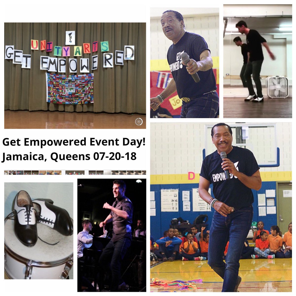 GetEmpoweredAll's tweet photo. BIG NEWS! Empowering kids one drumbeat, tap dance step, meditation and unity arts event at a time! Special celebrity guests @ObbaBabatunde & @Luketaps join Get Empowered team @ymcanyc 07-20-18 #unityarts #empoweringkids #inclusion #celebrityevents #multiculturalarts #healingarts https://t.co/tFPnPETUZo