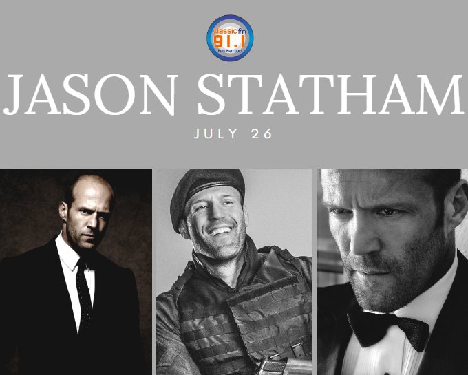Happy birthday to british actor, Jason Statham 