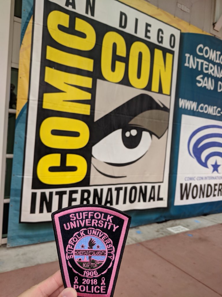 supd617's tweet photo. Pink Patch making its way through San Diego!!! #SUPDPPP #pinkpatchproject2018 #pinkpatchproject #pinkpatchtravels #sdcc2018 https://t.co/9vwTvZMVV7