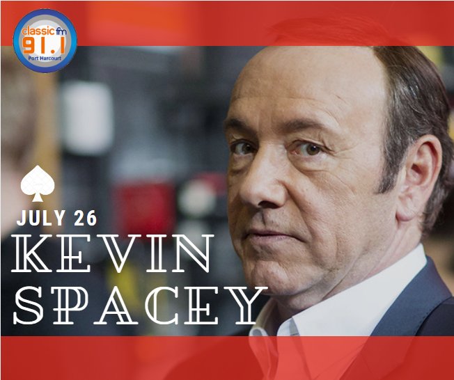 Happy birthday to award winning actor, Kevin Spacey. 