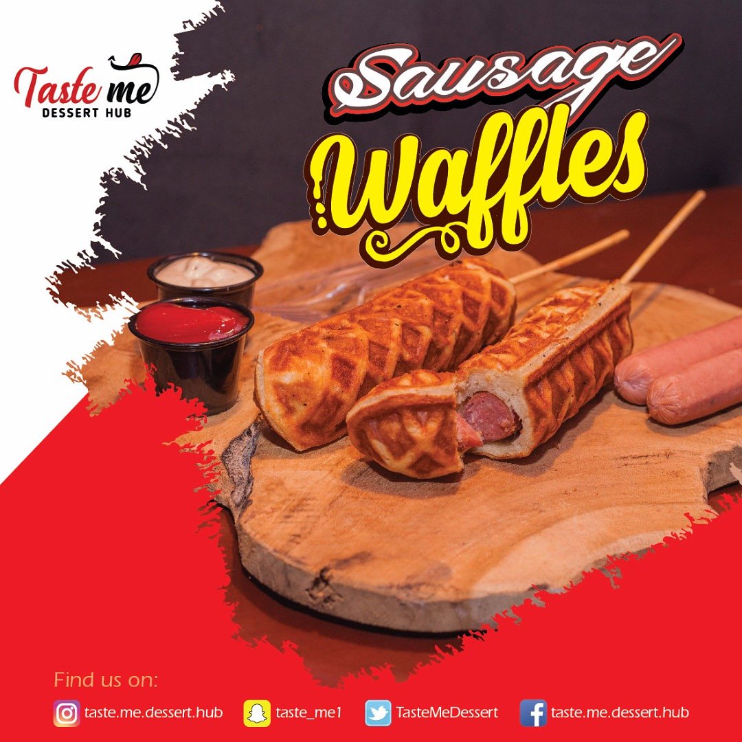 Sausage waffles katika ubora wake #daressalaam #Tanzania #desserts #dessertaddict #TwitterGulio