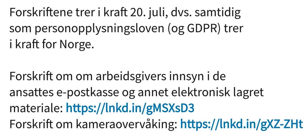 BossMed's tweet image. #GDPR #epost #kameraovervåkning