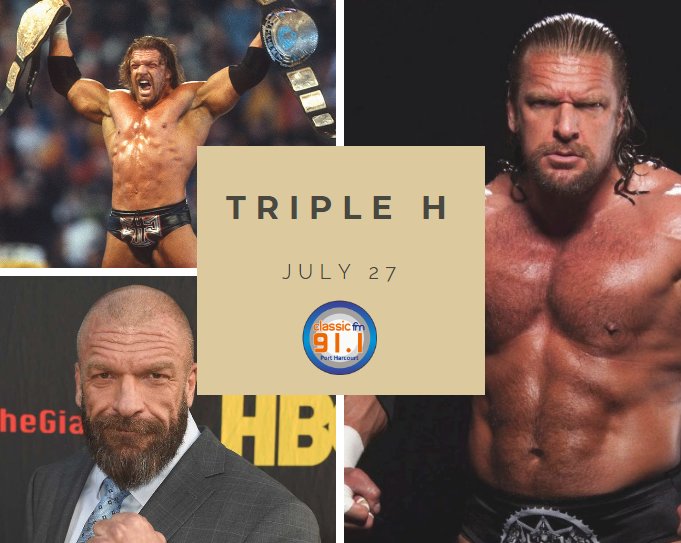 Happy birthday to actor and former WWE wrestler Paul Michael Levesque better known as Triple H. 