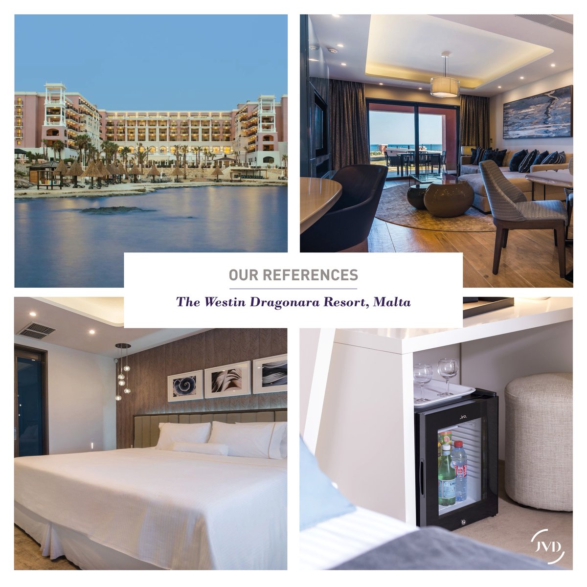 JVD_officiel's tweet image. 📸 OUR REFERENCES // Find all summer long some of our most beautiful references. The #WestinDragonaraResortMalta 's bedrooms are equipped with our #thermoabsorption #minibars. &amp;gt; bit.ly/2DQoow8