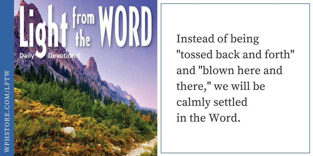 WPHBooks's tweet photo. Study God's Word and let it settle your heart and mind. Written by Ron McClung. Click here (https://t.co/cnqDErQVgF) to purchase Light From The Word to read the rest of the story. #LightFromTheWord #DailyDevotional #wphStore https://t.co/ZRT4bFXBjj