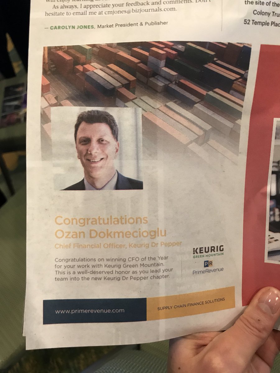 nqhogg's tweet image. Very excited to celebrate you today Ozan! @BosBizEvents #BBJCFO #CFOoftheYear