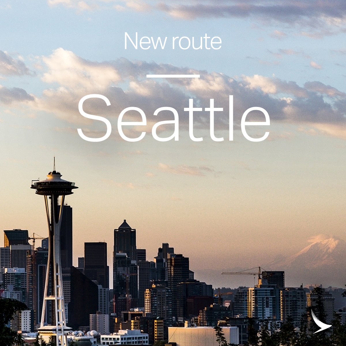 Introducing our new non-stop service to cutting-edge #Seattle, launching 31 March 2019. Choose from four weekly flights in our state-of-the-art A350 and experience the bohemian capital of the US’ Pacific Northwest.

Learn More: bit.ly/2uJO5Mi