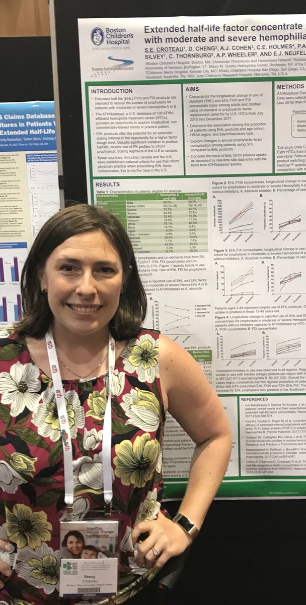 CroteauMD's tweet photo. Excited to share our #clinicalresearch with colleagues at #ISTHSSC18! #bostonHTC #bostonchildrens #hemophilia #factorconcentrates https://t.co/i4jDwn4nMy
